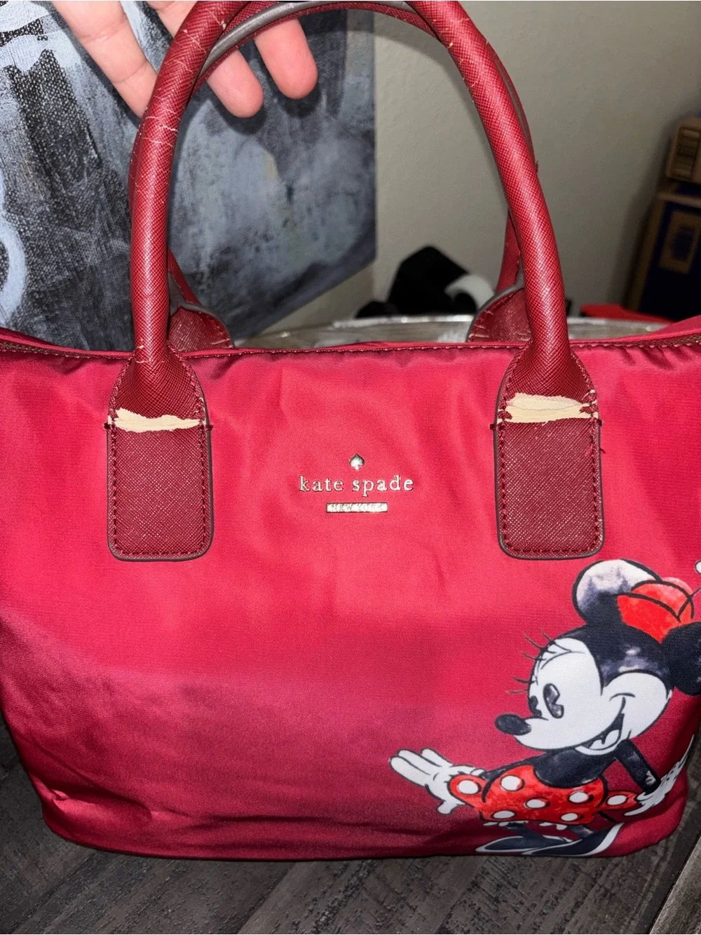Disney x Kate Spade New York Minnie Mouse Nylon Satchel/Tote Bag - Picture 3 of 6